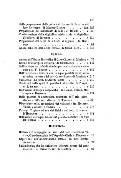 Annali di chimica applicata alla medicina cioè alla farmacia, alla tossicologia, all'igiene, alla fisiologia, alla patologia e alla terapeutica. Serie 3