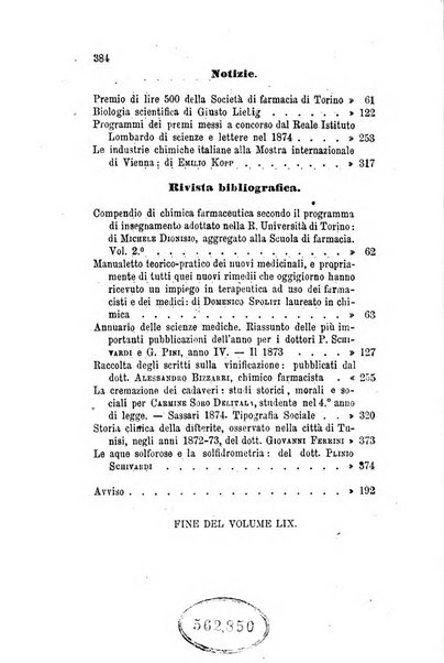 Annali di chimica applicata alla medicina cioè alla farmacia, alla tossicologia, all'igiene, alla fisiologia, alla patologia e alla terapeutica. Serie 3