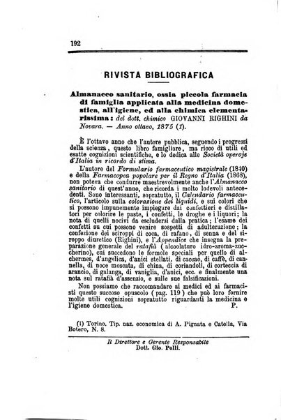 Annali di chimica applicata alla medicina cioè alla farmacia, alla tossicologia, all'igiene, alla fisiologia, alla patologia e alla terapeutica. Serie 3