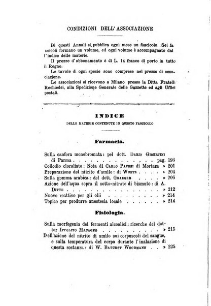 Annali di chimica applicata alla medicina cioè alla farmacia, alla tossicologia, all'igiene, alla fisiologia, alla patologia e alla terapeutica. Serie 3