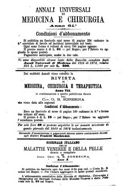 Annali di chimica applicata alla medicina cioè alla farmacia, alla tossicologia, all'igiene, alla fisiologia, alla patologia e alla terapeutica. Serie 3