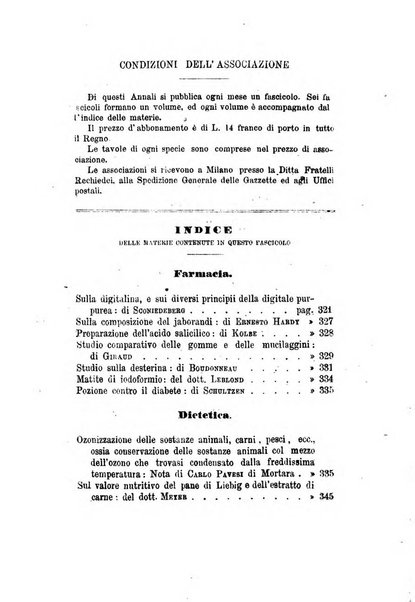 Annali di chimica applicata alla medicina cioè alla farmacia, alla tossicologia, all'igiene, alla fisiologia, alla patologia e alla terapeutica. Serie 3