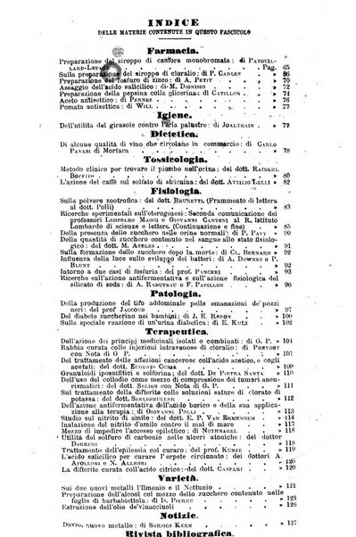 Annali di chimica applicata alla medicina cioè alla farmacia, alla tossicologia, all'igiene, alla fisiologia, alla patologia e alla terapeutica. Serie 3
