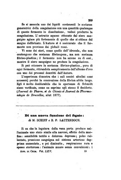 Annali di chimica applicata alla medicina cioè alla farmacia, alla tossicologia, all'igiene, alla fisiologia, alla patologia e alla terapeutica. Serie 3