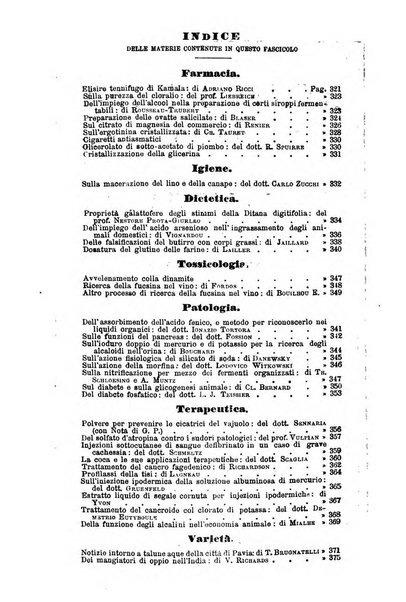 Annali di chimica applicata alla medicina cioè alla farmacia, alla tossicologia, all'igiene, alla fisiologia, alla patologia e alla terapeutica. Serie 3