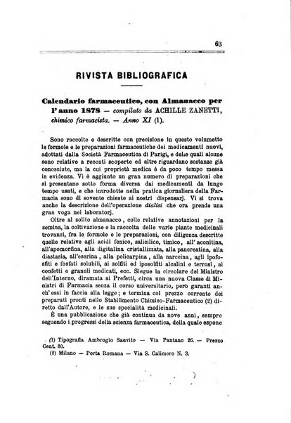 Annali di chimica applicata alla medicina cioè alla farmacia, alla tossicologia, all'igiene, alla fisiologia, alla patologia e alla terapeutica. Serie 3