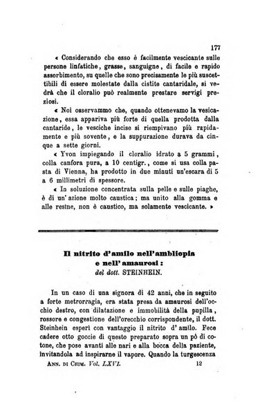 Annali di chimica applicata alla medicina cioè alla farmacia, alla tossicologia, all'igiene, alla fisiologia, alla patologia e alla terapeutica. Serie 3