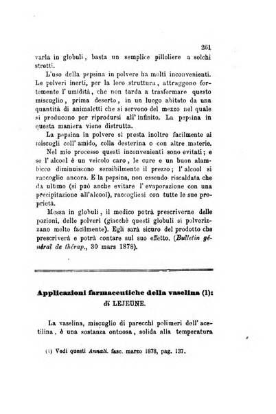 Annali di chimica applicata alla medicina cioè alla farmacia, alla tossicologia, all'igiene, alla fisiologia, alla patologia e alla terapeutica. Serie 3