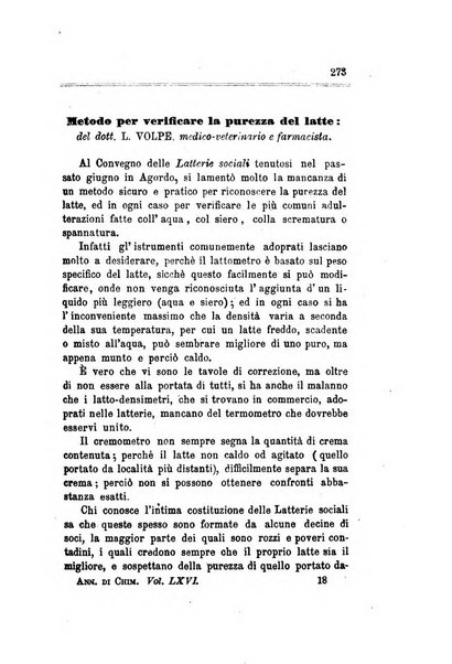 Annali di chimica applicata alla medicina cioè alla farmacia, alla tossicologia, all'igiene, alla fisiologia, alla patologia e alla terapeutica. Serie 3