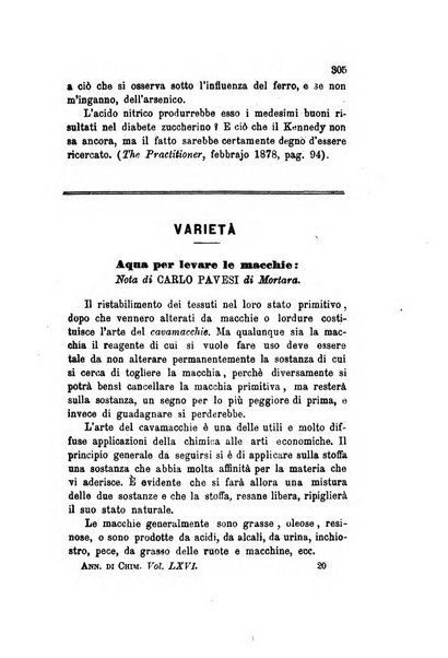 Annali di chimica applicata alla medicina cioè alla farmacia, alla tossicologia, all'igiene, alla fisiologia, alla patologia e alla terapeutica. Serie 3