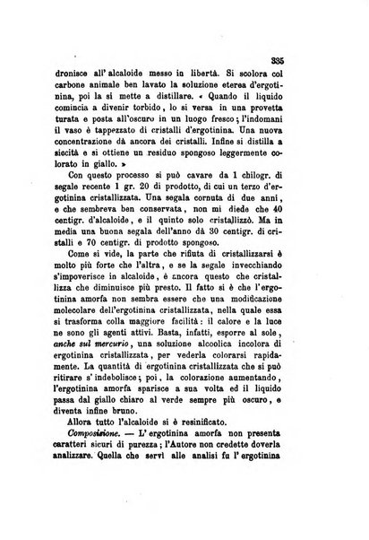 Annali di chimica applicata alla medicina cioè alla farmacia, alla tossicologia, all'igiene, alla fisiologia, alla patologia e alla terapeutica. Serie 3