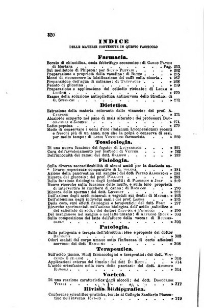 Annali di chimica applicata alla medicina cioè alla farmacia, alla tossicologia, all'igiene, alla fisiologia, alla patologia e alla terapeutica. Serie 3