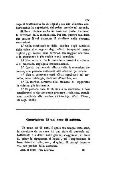 Annali di chimica applicata alla medicina cioè alla farmacia, alla tossicologia, all'igiene, alla fisiologia, alla patologia e alla terapeutica. Serie 3