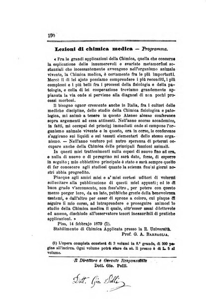 Annali di chimica applicata alla medicina cioè alla farmacia, alla tossicologia, all'igiene, alla fisiologia, alla patologia e alla terapeutica. Serie 3