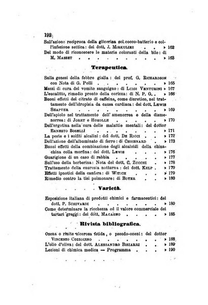 Annali di chimica applicata alla medicina cioè alla farmacia, alla tossicologia, all'igiene, alla fisiologia, alla patologia e alla terapeutica. Serie 3