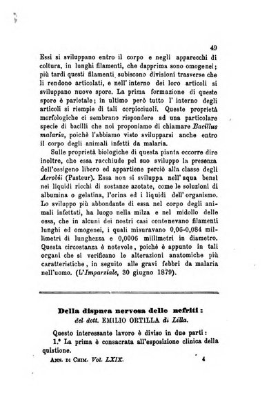 Annali di chimica applicata alla medicina cioè alla farmacia, alla tossicologia, all'igiene, alla fisiologia, alla patologia e alla terapeutica. Serie 3