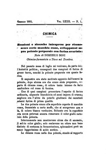 Annali di chimica applicata alla medicina cioè alla farmacia, alla tossicologia, all'igiene, alla fisiologia, alla patologia e alla terapeutica. Serie 3