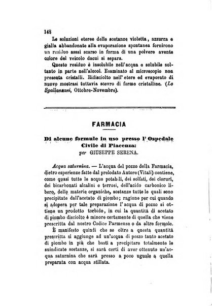 Annali di chimica applicata alla medicina cioè alla farmacia, alla tossicologia, all'igiene, alla fisiologia, alla patologia e alla terapeutica. Serie 3