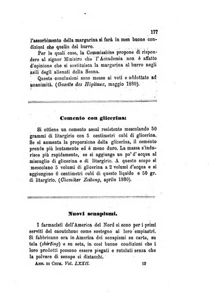 Annali di chimica applicata alla medicina cioè alla farmacia, alla tossicologia, all'igiene, alla fisiologia, alla patologia e alla terapeutica. Serie 3