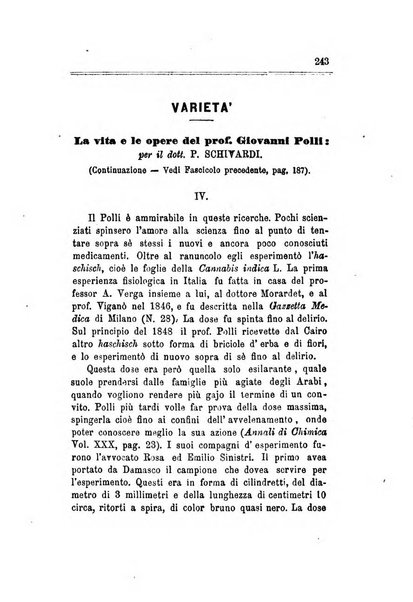 Annali di chimica applicata alla medicina cioè alla farmacia, alla tossicologia, all'igiene, alla fisiologia, alla patologia e alla terapeutica. Serie 3