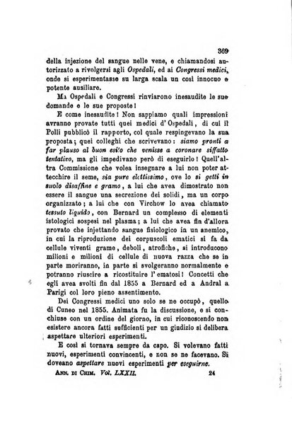 Annali di chimica applicata alla medicina cioè alla farmacia, alla tossicologia, all'igiene, alla fisiologia, alla patologia e alla terapeutica. Serie 3