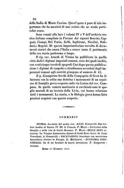 Il saggiatore giornale romano di storia, letteratura, belle arti, filologia e varietà