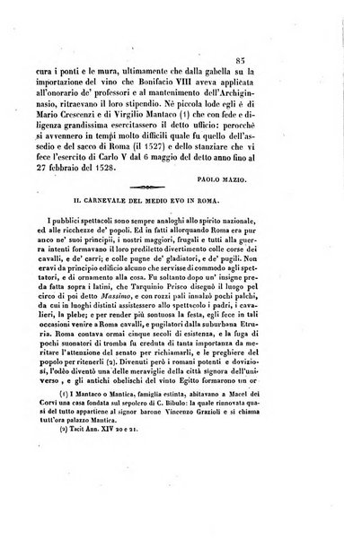 Il saggiatore giornale romano di storia, letteratura, belle arti, filologia e varietà