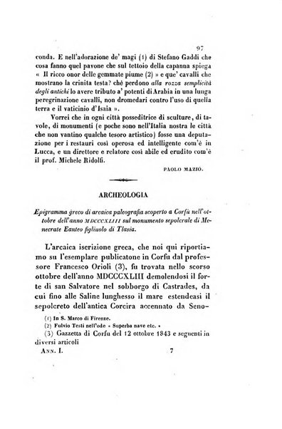 Il saggiatore giornale romano di storia, letteratura, belle arti, filologia e varietà