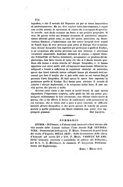 Il saggiatore giornale romano di storia, letteratura, belle arti, filologia e varietà