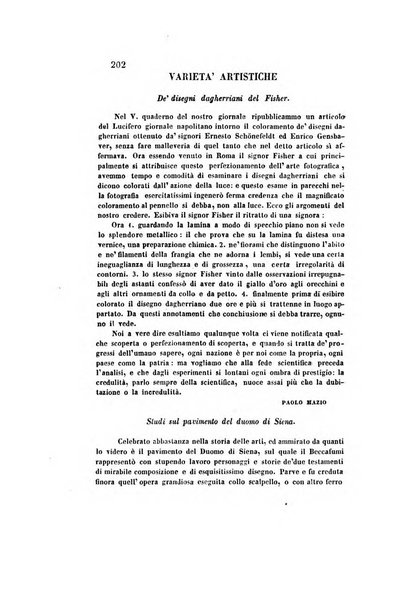 Il saggiatore giornale romano di storia, letteratura, belle arti, filologia e varietà