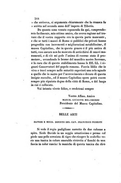 Il saggiatore giornale romano di storia, letteratura, belle arti, filologia e varietà