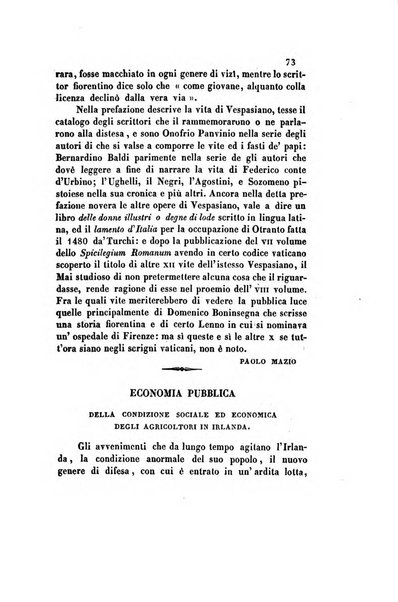 Il saggiatore giornale romano di storia, letteratura, belle arti, filologia e varietà