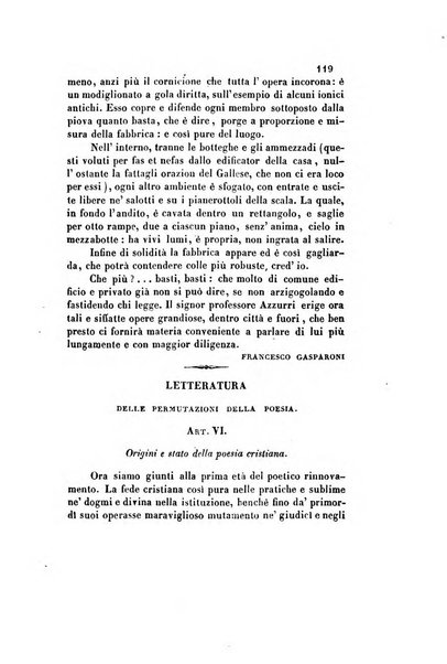 Il saggiatore giornale romano di storia, letteratura, belle arti, filologia e varietà