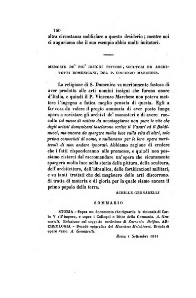 Il saggiatore giornale romano di storia, letteratura, belle arti, filologia e varietà