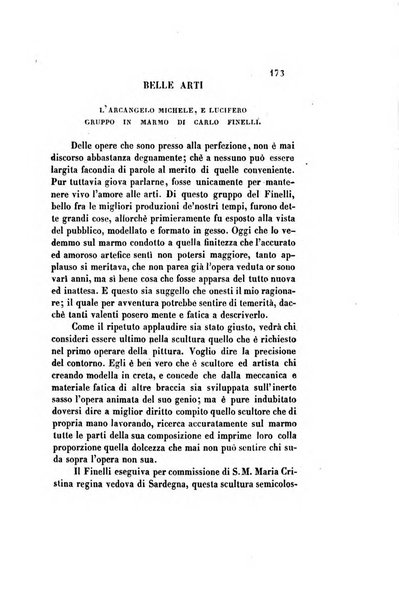 Il saggiatore giornale romano di storia, letteratura, belle arti, filologia e varietà