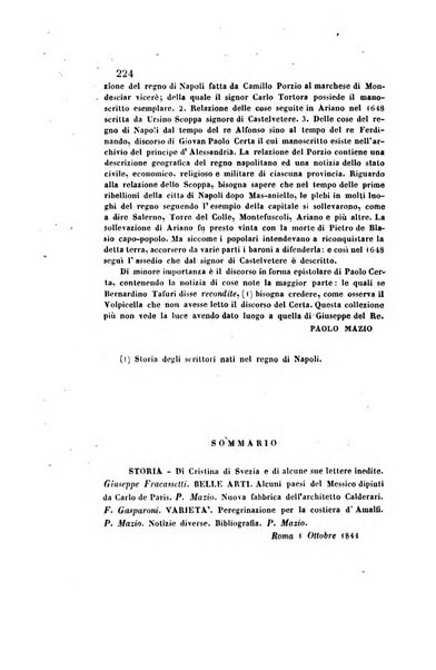 Il saggiatore giornale romano di storia, letteratura, belle arti, filologia e varietà