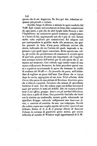 Il saggiatore giornale romano di storia, letteratura, belle arti, filologia e varietà