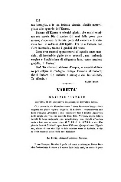 Il saggiatore giornale romano di storia, letteratura, belle arti, filologia e varietà