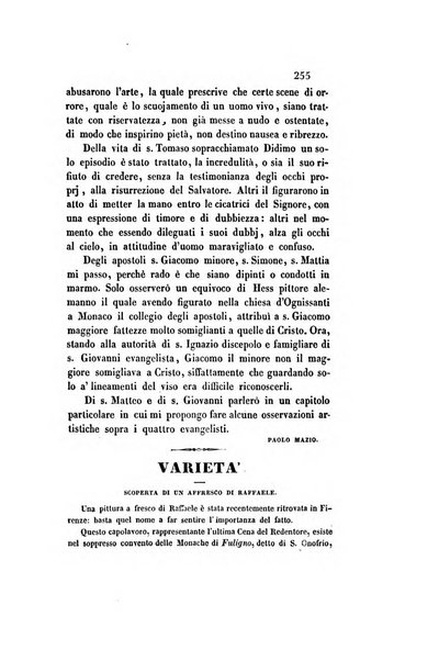 Il saggiatore giornale romano di storia, letteratura, belle arti, filologia e varietà