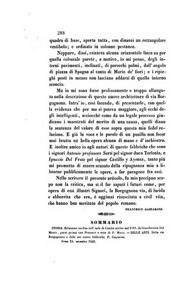 Il saggiatore giornale romano di storia, letteratura, belle arti, filologia e varietà