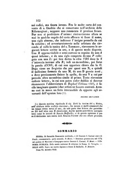 Il saggiatore giornale romano di storia, letteratura, belle arti, filologia e varietà