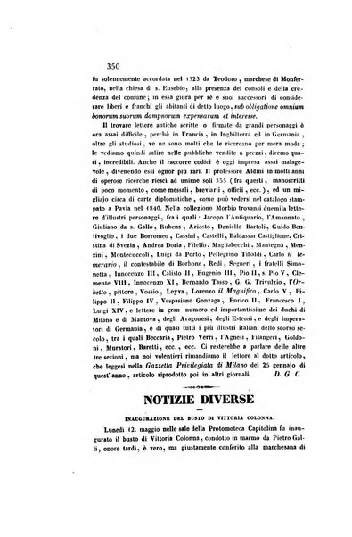 Il saggiatore giornale romano di storia, letteratura, belle arti, filologia e varietà