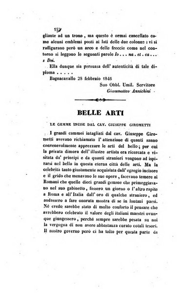 Il saggiatore giornale romano di storia, letteratura, belle arti, filologia e varietà