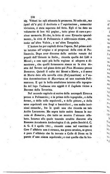 Il saggiatore giornale romano di storia, letteratura, belle arti, filologia e varietà