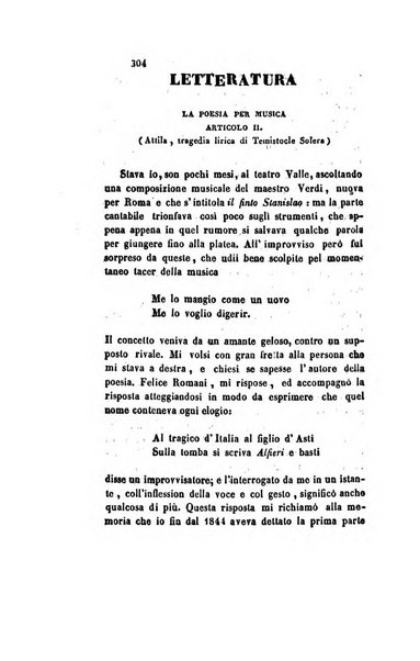 Il saggiatore giornale romano di storia, letteratura, belle arti, filologia e varietà