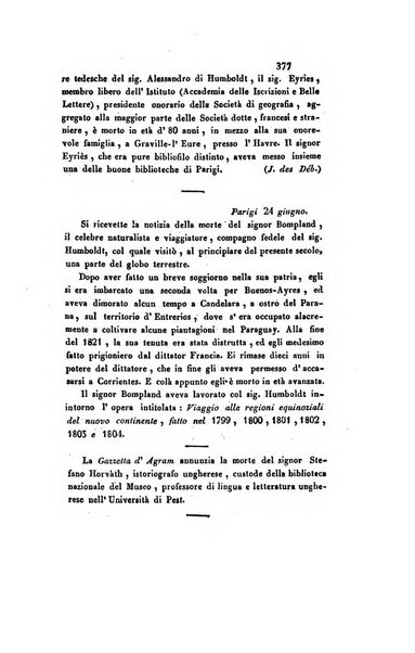 Il saggiatore giornale romano di storia, letteratura, belle arti, filologia e varietà