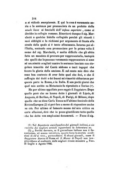 Il saggiatore giornale romano di storia, letteratura, belle arti, filologia e varietà