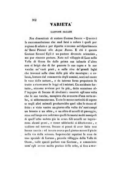 Il saggiatore giornale romano di storia, letteratura, belle arti, filologia e varietà