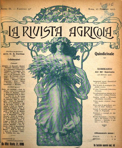 La rivista agricola