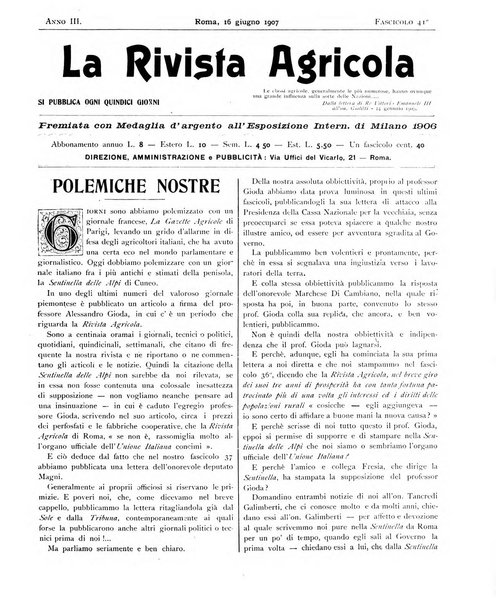 La rivista agricola